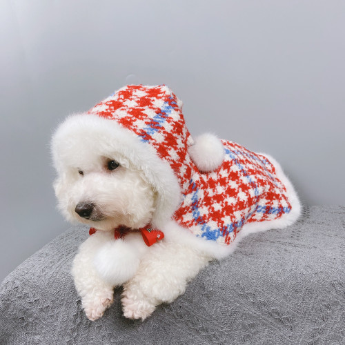 寵物聖誕節狗狗泰迪披風紙樣貓咪長款鬭篷衣服生日派對裝飾模版 寵物聖誕節狗狗泰迪披風紙樣貓咪長款鬭篷衣服生日派對裝飾模版