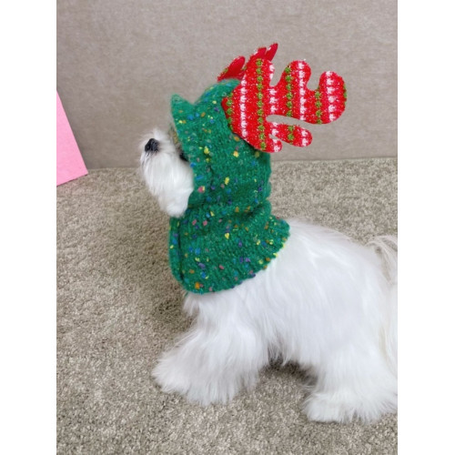 寵物秋冬保暖毛線帽子狗狗貓咪聖誕節變裝帽泰迪比熊英短通用紅色 寵物秋冬保暖毛線帽子狗狗貓咪聖誕節變裝帽泰迪比熊英短通用紅色