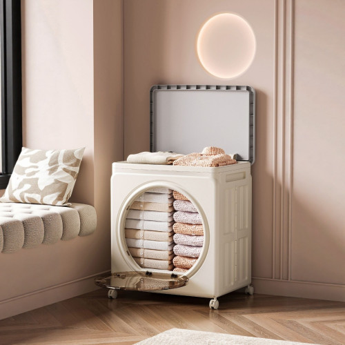 友耐儲物櫃大容量玩具整理箱三開門折曡玩具收納箱衣物收納折曡箱