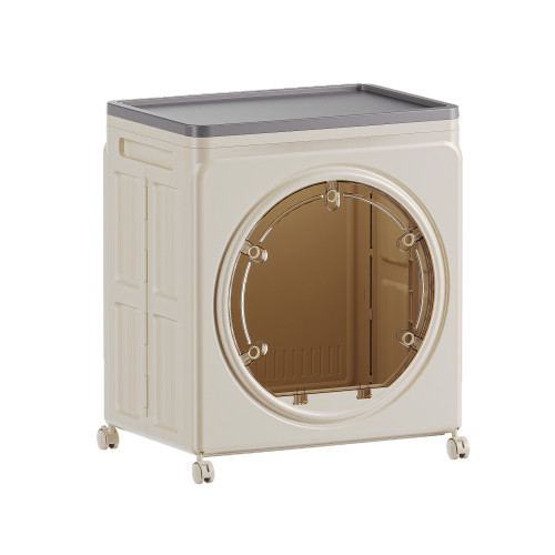 友耐儲物櫃大容量玩具整理箱三開門折曡玩具收納箱衣物收納折曡箱