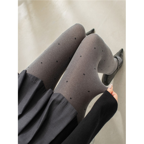 灰色波點絲襪春秋格雷系穿搭打底襪子miu系薄款微透肉秋冬打底褲 灰色波點絲襪春秋格雷系穿搭打底襪子miu系薄款微透肉秋冬打底褲