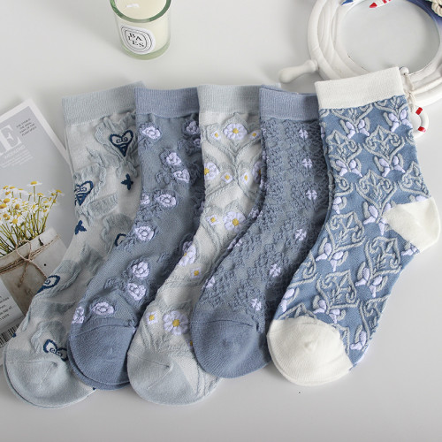 復古襪子女中筒秋冬季香薰透氣長襪ins潮韓版純棉可愛日系女士襪 復古襪子女中筒秋冬季香薰透氣長襪ins潮韓版純棉可愛日系女士襪