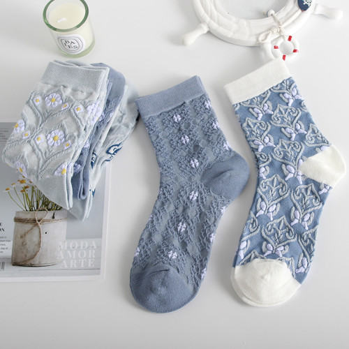 復古襪子女中筒秋冬季香薰透氣長襪ins潮韓版純棉可愛日系女士襪 復古襪子女中筒秋冬季香薰透氣長襪ins潮韓版純棉可愛日系女士襪