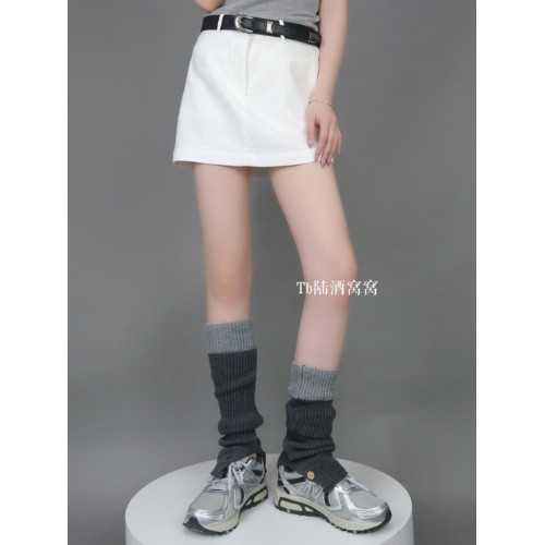 陸甜茶 針織撞色腿套美式辣妹百搭顯瘦高級感秋冬中筒堆堆襪 陸甜茶 針織撞色腿套美式辣妹百搭顯瘦高級感秋冬中筒堆堆襪