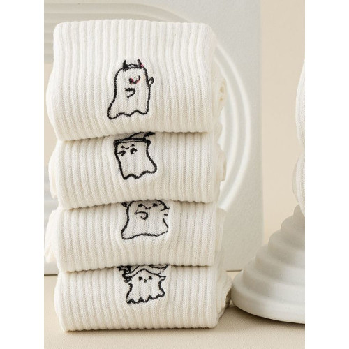 襪子女春夏季薄款ins潮高顔值卡通襪子純色中筒ins可愛白襪長襪 襪子女春夏季薄款ins潮高顔值卡通襪子純色中筒ins可愛白襪長襪