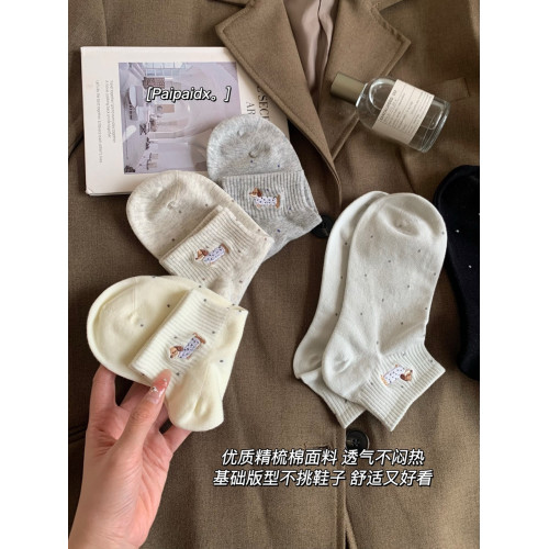 精梳棉襪子女款秋純棉紗線中筒襪2025新款爆款防腳氣防臭短襪加厚