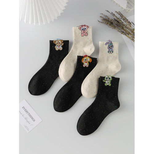 立體卡通動物中筒襪女棉襪點子紗可愛ins潮百搭春秋季日系學院風 立體卡通動物中筒襪女棉襪點子紗可愛ins潮百搭春秋季日系學院風