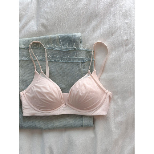 MITAO 蜜桃純欲女主內衣女聚攏上托無鋼圈網紗性感夏季透氣文胸罩