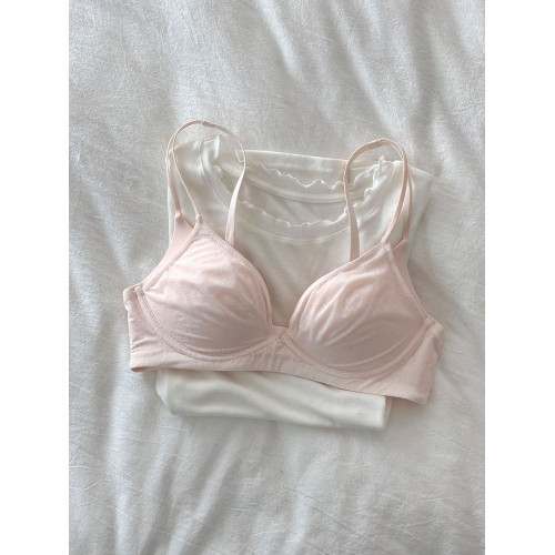 MITAO 蜜桃純欲女主內衣女聚攏上托無鋼圈網紗性感夏季透氣文胸罩