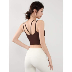 運動內衣高強度防震跑步美背防垂瑜珈文胸訓練上衣健身背心吊帶