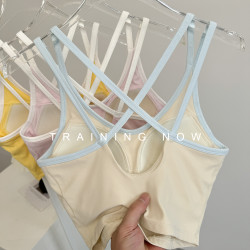 運動內衣女防震跑步美背性感瑜珈背心訓練專業健身服文胸夏季外穿