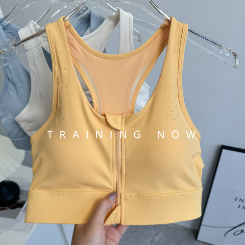 高強度運動內衣女夏季前拉鍊跑步鍛鍊速乾文胸聚攏防震健身瑜珈服 高強度運動內衣女夏季前拉鍊跑步鍛鍊速乾文胸聚攏防震健身瑜珈服