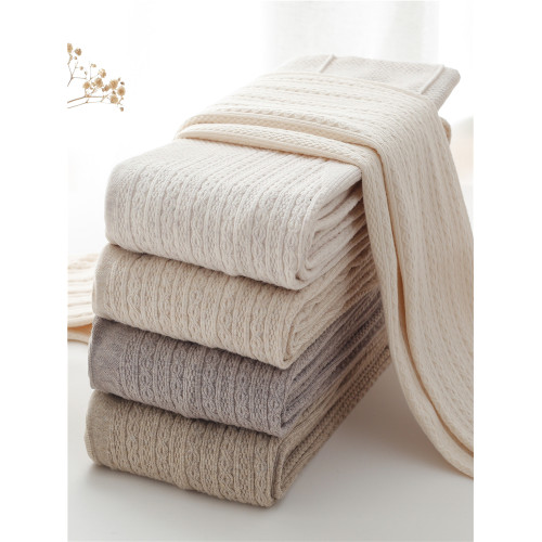 奶白色連褲襪秋冬款麻花紋加厚白絲襪女打底襪冬季加絨保暖打底褲