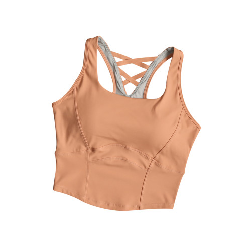 運動文胸女美背性感瑜珈服背心一體式跑步防震外穿健身內衣bra 運動文胸女美背性感瑜珈服背心一體式跑步防震外穿健身內衣bra