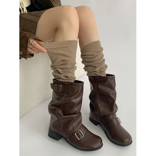 夜間教習室踩腳襪套女夏薄款腿套中筒堆堆襪子女美拉德靴襪小腿襪 夜間教習室踩腳襪套女夏薄款腿套中筒堆堆襪子女美拉德靴襪小腿襪