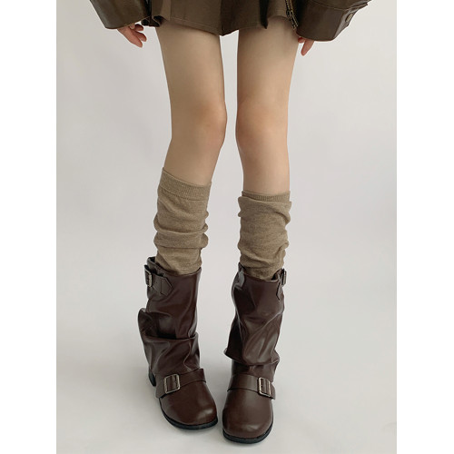 夜間教習室踩腳襪套女夏薄款腿套中筒堆堆襪子女美拉德靴襪小腿襪 夜間教習室踩腳襪套女夏薄款腿套中筒堆堆襪子女美拉德靴襪小腿襪