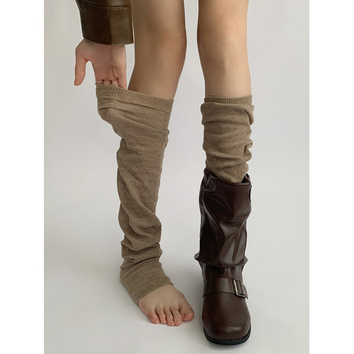 夜間教習室踩腳襪套女夏薄款腿套中筒堆堆襪子女美拉德靴襪小腿襪 夜間教習室踩腳襪套女夏薄款腿套中筒堆堆襪子女美拉德靴襪小腿襪