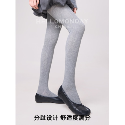 襪子女春秋款miu系棉襪灰色分趾連褲襪顯瘦連體防勾絲打底襪秋冬 襪子女春秋款miu系棉襪灰色分趾連褲襪顯瘦連體防勾絲打底襪秋冬