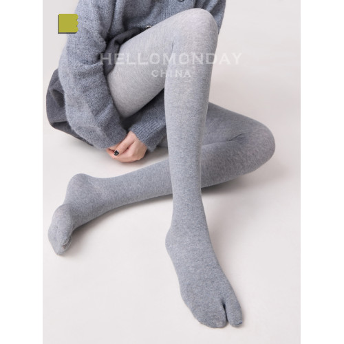 襪子女春秋款miu系棉襪灰色分趾連褲襪顯瘦連體防勾絲打底襪秋冬 襪子女春秋款miu系棉襪灰色分趾連褲襪顯瘦連體防勾絲打底襪秋冬