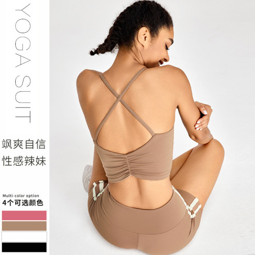 出口運動內衣女士交叉背心瑜珈可拆卸運動文胸速乾跑步健身服 出口運動內衣女士交叉背心瑜珈可拆卸運動文胸速乾跑步健身服