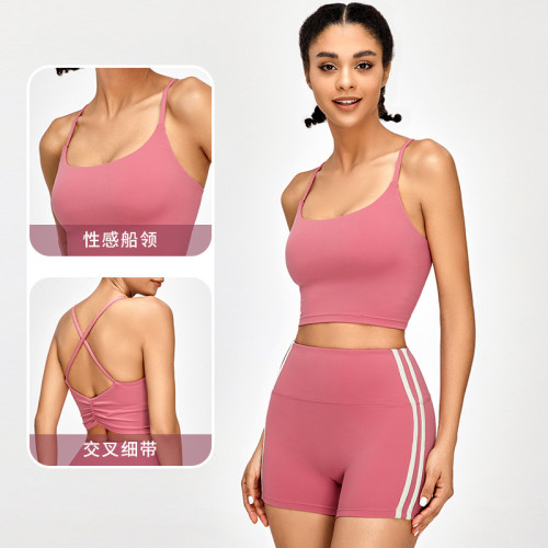 出口運動內衣女士交叉背心瑜珈可拆卸運動文胸速乾跑步健身服 出口運動內衣女士交叉背心瑜珈可拆卸運動文胸速乾跑步健身服