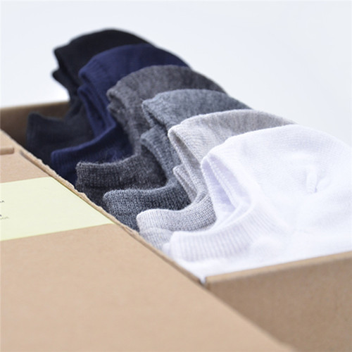 原足襪子男夏款純棉低幫男士短襪夏季薄款純色船襪夏天盒裝隱形襪 原足襪子男夏款純棉低幫男士短襪夏季薄款純色船襪夏天盒裝隱形襪