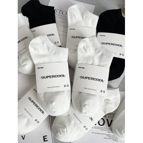 襪子短襪男船襪黑白純色夏季薄款純棉防臭透氣吸汗低幫運動短襪女