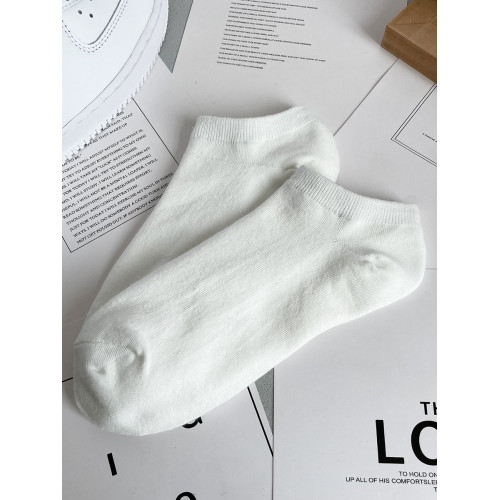 襪子短襪男船襪黑白純色夏季薄款純棉防臭透氣吸汗低幫運動短襪女