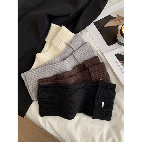 jk米白色襪套女款冬季y2k辣妹保暖針織腿套配雪地靴中筒堆堆襪長 jk米白色襪套女款冬季y2k辣妹保暖針織腿套配雪地靴中筒堆堆襪長