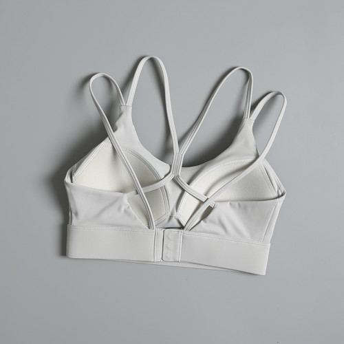 細帶美背運動內衣女防震防下垂高強度健身文胸一體式瑜珈背心秋 細帶美背運動內衣女防震防下垂高強度健身文胸一體式瑜珈背心秋