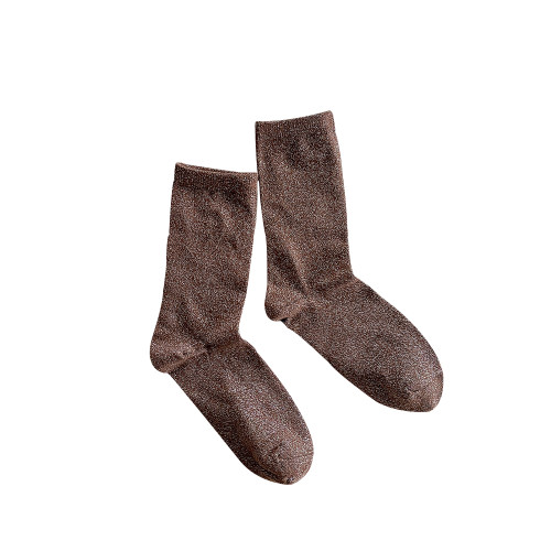 咖色系亮絲銀蔥襪子女ins潮時裝閃閃珠光金銀絲黑色純棉堆堆襪 咖色系亮絲銀蔥襪子女ins潮時裝閃閃珠光金銀絲黑色純棉堆堆襪