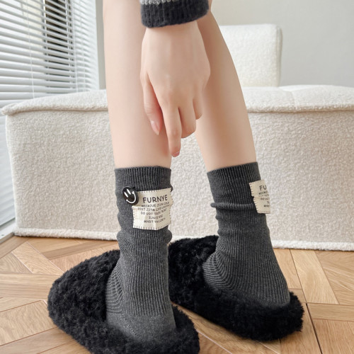 秋冬灰色小腿襪女加厚堆堆襪黑色短襪白色中筒襪子咖啡色ins潮襪 秋冬灰色小腿襪女加厚堆堆襪黑色短襪白色中筒襪子咖啡色ins潮襪