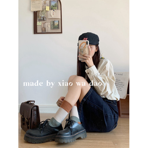 韓系撞色女士薄款拼接個性中筒堆堆襪小襪島春夏透氣日系吸汗男 韓系撞色女士薄款拼接個性中筒堆堆襪小襪島春夏透氣日系吸汗男