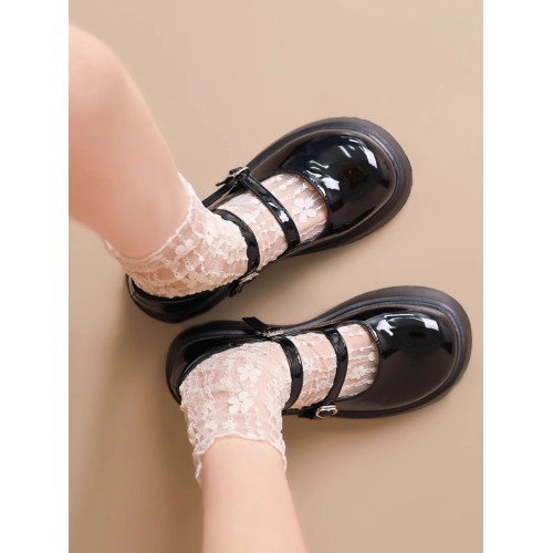 白色蕾絲襪子女夏季薄款瑪麗珍網紗堆堆襪中筒甜美lolita短筒絲襪 白色蕾絲襪子女夏季薄款瑪麗珍網紗堆堆襪中筒甜美lolita短筒絲襪