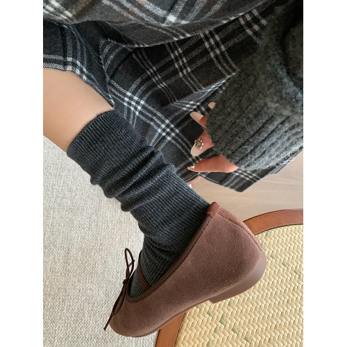 堆堆襪子女中筒襪春秋款純色日系ins韓版竪紋顯瘦咖色秋冬中長筒 堆堆襪子女中筒襪春秋款純色日系ins韓版竪紋顯瘦咖色秋冬中長筒