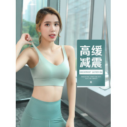 大碼運動內衣防震跑步胖mm專業減震防下垂大胸美背健身瑜珈文胸