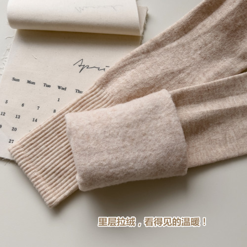 菸灰色過膝襪女秋冬季加絨羊毛大腿襪保暖高筒襪加厚米白色長筒襪 菸灰色過膝襪女秋冬季加絨羊毛大腿襪保暖高筒襪加厚米白色長筒襪