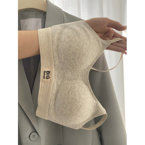 背穿試螺紋運動文胸無鋼圈舒適小胸聚攏胸罩上托防下垂內衣女短襪 背穿試螺紋運動文胸無鋼圈舒適小胸聚攏胸罩上托防下垂內衣女短襪