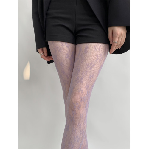 夜間教習室咖色絲襪女夏薄款洛麗塔防勾絲打底襪子女蕾絲小花白絲 夜間教習室咖色絲襪女夏薄款洛麗塔防勾絲打底襪子女蕾絲小花白絲