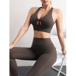 自律女孩 歐美性感運動內衣女聚攏防震健身服文胸上衣瑜珈背心