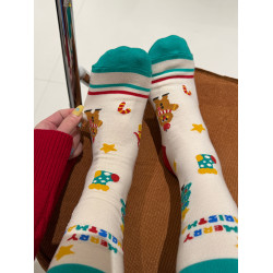 聖誕禮盒襪可愛卡通襪子女中筒襪個性ins潮襪純棉春秋款長襪冬季