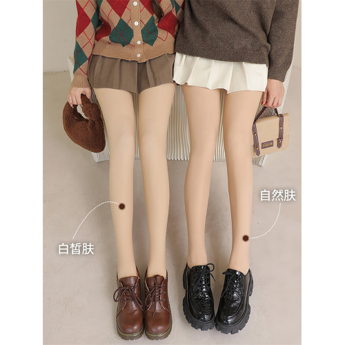 光腿神器雙層可拆卸加絨肉色絲襪秋冬超自然裸感打底褲加厚連褲襪 光腿神器雙層可拆卸加絨肉色絲襪秋冬超自然裸感打底褲加厚連褲襪