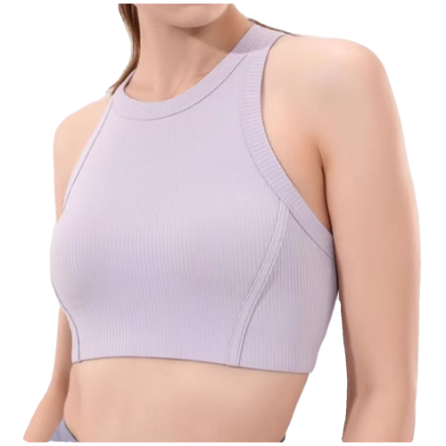 螺紋運動背心女含胸墊背心式瑜珈速乾健身文胸跑步防震瑜珈服 螺紋運動背心女含胸墊背心式瑜珈速乾健身文胸跑步防震瑜珈服