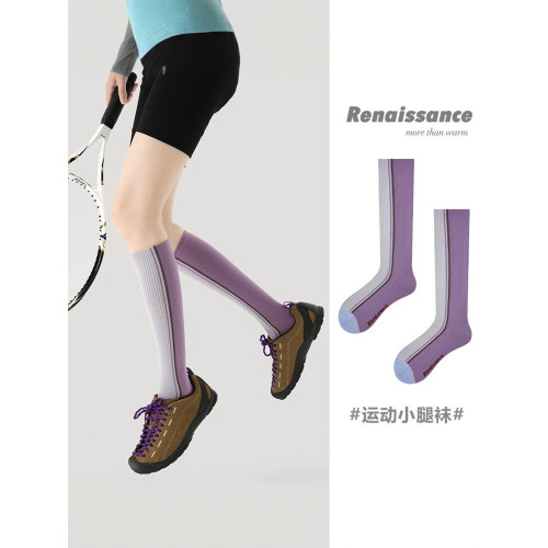 Renaissance夏季薄款中筒襪瑜珈跑步運動女襪跳繩徒步健身壓力襪 Renaissance夏季薄款中筒襪瑜珈跑步運動女襪跳繩徒步健身壓力襪