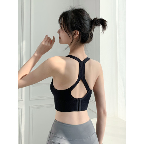 運動內衣女夏高強度防震防下垂美背瑜珈背心跑步訓練健身文胸外穿 運動內衣女夏高強度防震防下垂美背瑜珈背心跑步訓練健身文胸外穿