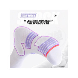 運動襪子女中筒純棉防滑毛巾底馬拉松專用戶外登山徒步專業跑步襪