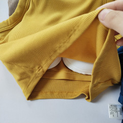 短款露臍小吊帶女夏一體式內搭瑜珈運動背心打底速乾無袖上衣外穿