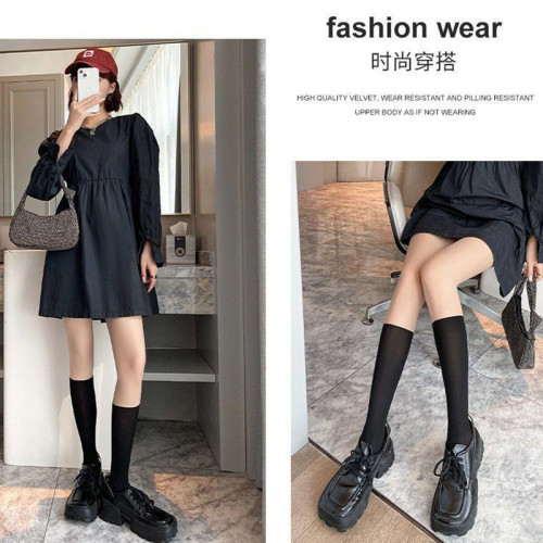 拼接絲襪女大碼春秋薄款任意剪假大腿過膝jk黑色瘦腿二合一連褲襪 拼接絲襪女大碼春秋薄款任意剪假大腿過膝jk黑色瘦腿二合一連褲襪