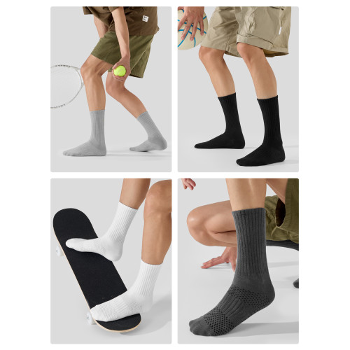 佐印襪子男款秋冬季純棉紗線防臭7a抗菌青少年運動白色男士長筒襪 佐印襪子男款秋冬季純棉紗線防臭7a抗菌青少年運動白色男士長筒襪