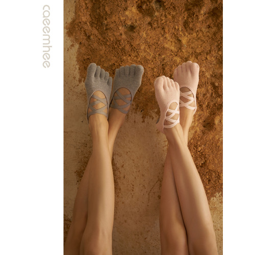 卡益健身專業瑜珈襪子薄款女秋冬防滑運動五指舞蹈普拉提地板棉襪